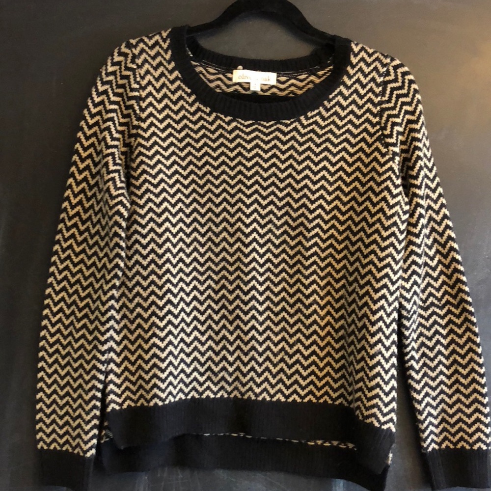 Olive & oak chevron sweater